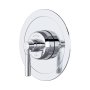 Perrin & Rowe Langbourn Concealed Thermostatic Shower Mixer with Lever Handle (Round) - Chrome