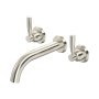 Perrin & Rowe Langbourn Three-Hole Wall-Mounted Bath Set - Pewter