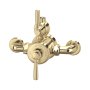 Perrin & Rowe Langbourn Exposed Thermostatic Shower Mixer with Lever Handles - Gold