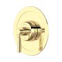 Perrin & Rowe Langbourn Concealed Thermostatic Shower Mixer with Lever Handle (Round) - Polished Brass
