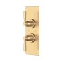 Perrin & Rowe Langbourn Concealed Thermostatic Shower Mixer With Diverter - Satin Brass