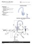 Perrin & Rowe Langbourn Sink Mixer with Filtration and Rinse (Three Lever) - Pewter