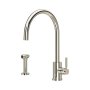 Perrin & Rowe Juliet Single Lever Sink Mixer with Rinse - Nickel