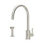Perrin & Rowe Juliet Single Lever Sink Mixer with Rinse - Pewter