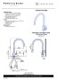 Perrin & Rowe Juliet Monobloc Sink Mixer with Pull-Down Rinse - Satin Brass