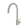 Perrin & Rowe Juliet Monobloc Sink Mixer with Pull-Down Rinse - Nickel