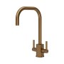 Perrin & Rowe Juliet Square Monobloc Sink Mixer - English Bronze