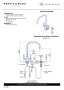 Perrin & Rowe Juliet Square Monobloc Sink Mixer with Rinse - Chrome