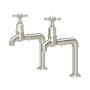 Perrin & Rowe Ionian Crosstop Bibcock Taps - Pewter