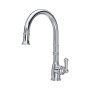 Perrin & Rowe Provence Monobloc Sink Mixer with Pull-Down Rinse - Chrome
