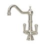 Perrin & Rowe Provence Monobloc Sink Mixer (Dual Lever) - Nickel