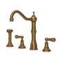 Perrin & Rowe Provence Widespread Sink Mixer with Rinse - English Bronze