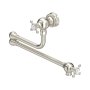 Perrin & Rowe Pot Filler with Crosstop Handles - Pewter