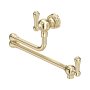 Perrin & Rowe Pot Filler with Lever Handles - Gold
