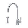 Perrin & Rowe Langbourn Monobloc Sink Mixer with Rinse - Chrome