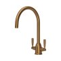 Perrin & Rowe Langbourn Monobloc Sink Mixer (Dual Lever) - English Bronze
