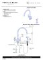 Perrin & Rowe Langbourn Monobloc Sink Mixer with Rinse (Dual Lever) - Nickel