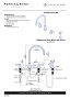 Perrin & Rowe Langbourn Widespread Sink Mixer with Rinse - Pewter