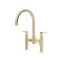 Perrin & Rowe Southbank Bridge Sink Mixer - Gold