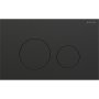 Geberit Sigma40 Round Dual Flush Plate - Brushed Black Chrome