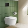 Geberit Sigma40 Round Dual Flush Plate - Brushed Black Chrome