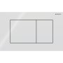 Geberit Sigma40 Square Dual Flush Plate - White Glass