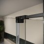 Scudo Momentum 1000mm Sliding Door Shower Enclosure - Matt Black