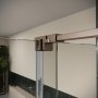 Scudo Momentum 1000mm Sliding Door Shower Enclosure - Brushed Bronze