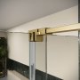 Scudo Momentum 1500mm Sliding Door Shower Enclosure - Brushed Brass