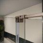 Scudo Momentum 1500mm Sliding Door Shower Enclosure - Brushed Bronze
