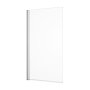 Abacus 1500 x 800 x 8mm One Part Bath Screen - Chrome