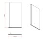 Abacus 1500 x 800 x 8mm One Part Bath Screen - Chrome