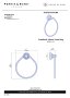 Perrin & Rowe Traditional 150mm Towel Ring - Chrome