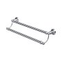 Perrin & Rowe Traditional 495mm Double Towel Rail - Chrome