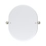 Perrin & Rowe Traditional 625 x 500mm Oval Mirror - Nickel