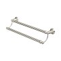 Perrin & Rowe Traditional 495mm Double Towel Rail - Pewter