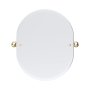 Perrin & Rowe Traditional 625 x 500mm Oval Mirror - Gold