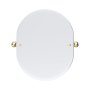 Perrin & Rowe Traditional 625 x 500mm Oval Mirror - Polished Brass