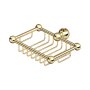 Perrin & Rowe Traditional Sliding Rail Soap Basket - Polished Brass