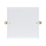 Perrin & Rowe Traditional 500mm Square Mirror - Polished Brass