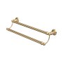Perrin & Rowe Traditional 495mm Double Towel Rail - Satin Brass