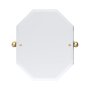 Perrin & Rowe Traditional 625 x 500mm Octagonal Mirror - Satin Brass