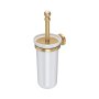 Perrin & Rowe Traditional Wall-Mounted Toilet Brush Holder - Satin Brass