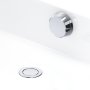Perrin & Rowe Bath Pop-Up Waste & Overflow with 550mm Concealed Pipes - Chrome