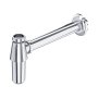 Perrin & Rowe Traditional Bottle Trap with Outlet, Pipe & Flange - Chrome