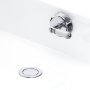 Perrin & Rowe Combined Pop-Up Waste and Overflow with 900mm Concealed Pipes - Chrome