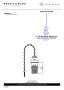 Perrin & Rowe Slotted Basin Waste with Metal Plug Stay & Chain - Pewter