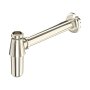 Perrin & Rowe Traditional Bottle Trap with Outlet, Pipe & Flange - Nickel