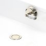 Perrin & Rowe Combined Pop-Up Waste and Overflow with 900mm Concealed Pipes - Nickel