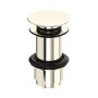 Perrin & Rowe Large Unslotted Push Basin Waste - Nickel